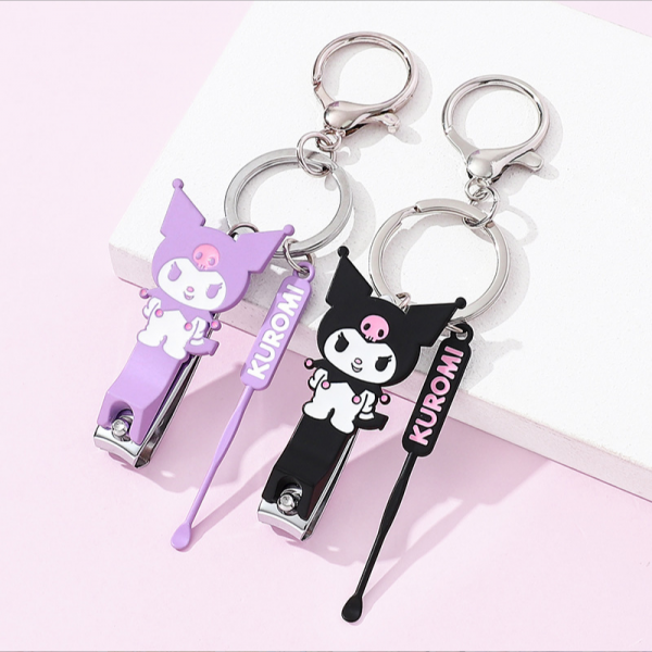 Bấm móng tay Sanrio Kurumi Earpick Keyring di động 1 mảnh giao hàng ngẫu nhiên
