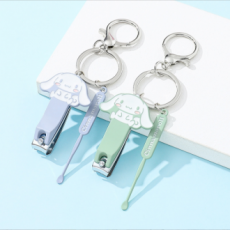 Dụng cụ cắt móng tay Sanrio Cinnamoroll Earpick Keyring Portable 1 Piece Giao hàng ngẫu nhiên