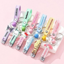 Kéo cắt móng tay Sanrio Keyring Dụng cụ cắt móng tay thẳng cầm tay