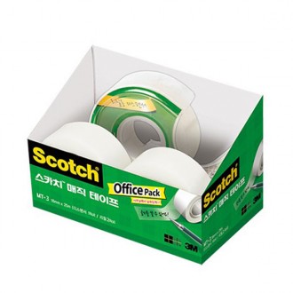 Gói văn phòng băng keo 3M (MT-3) Băng keo trắng 18mm Băng keo không đánh dấu
