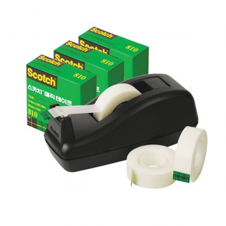 Băng dính ma thuật 3M SM-3Deal 3 cuộn + Hộp đựng băng trắng Băng ma thuật Băng không đánh dấu