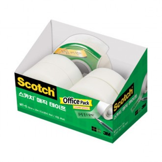 Băng keo 3M Magic Tape 18mm Gói văn phòng (MT-5) Băng trắng Magic Tape Băng không đánh dấu