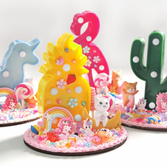 1 Bộ trang trí đèn theo tâm trạng Decoden Bộ dụng cụ làm đồ thủ công được gửi ngẫu nhiên