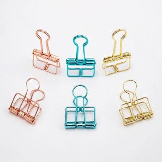 Dây kẹp đôi 32mm 6 miếng kẹp bên trong hỗn hợp