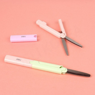 Kéo cầm tay Mini Nắp an toàn Nắp bảo vệ Khóa nắp bút chì du lịch