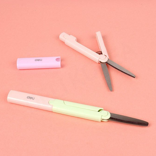 Kéo cầm tay Mini Nắp an toàn Nắp bảo vệ Khóa nắp bút chì du lịch