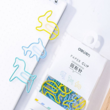 Kẹp màu 12 mảnh bộ động vật kẹp bản in tài liệu dakku