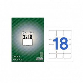 Nhãn địa chỉ Formtech 18 khoảng trống, 100 tờ LS-3218 1