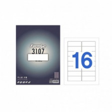 Nhãn địa chỉ Formtech, 16 khoảng trắng, 20 tờ, 1 LQ-3107