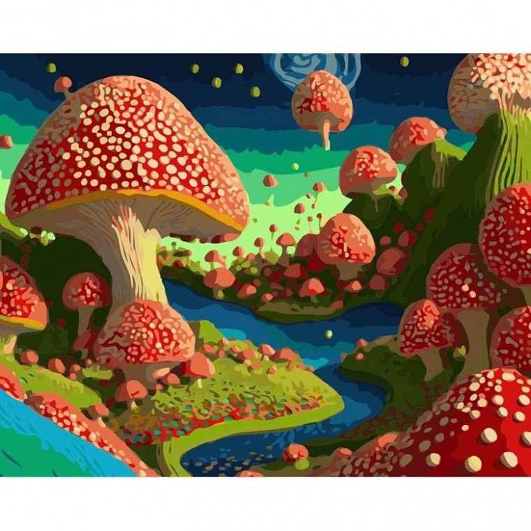 Tranh Pipo HPI0146 Songi Village 40x50 DIY Bộ tranh vẽ tranh nổi tiếng Tranh sơn dầu màu nước