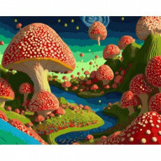 Tranh Pipo HPI0146 Songi Village 40x50 DIY Bộ tranh vẽ tranh nổi tiếng Tranh sơn dầu màu nước