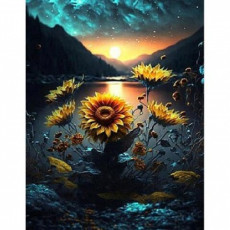 Tranh Pipo HPI00139 Biểu Tượng May Mắn Và Tài Lộc Hoa Hướng Dương 40X50 DIY Bức Tranh Nổi Tiếng Bộ Vẽ Tranh Sơn Dầu Màu Nước