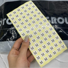 Nhãn dán cỡ quần áo M