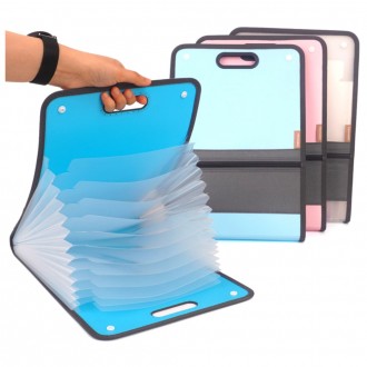 Tay cầm 13 ngăn có thể mở rộng Hộp đựng hồ sơ A4 1P
