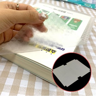 Sách bìa vinyl trong suốt cỡ vừa 10 tờ