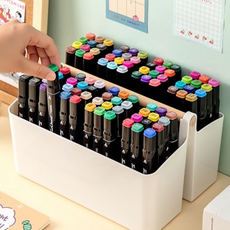 Hộp đựng dụng cụ viết có tay cầm dung lượng lớn