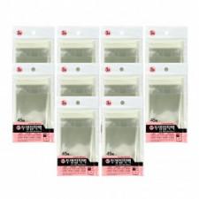 Túi dính trong suốt số 3 (80x120+30mm 45 tờ) - 10 chiếc Túi dính trong suốt Vinyl trong suốt Vinyl dính Bao bì vinyl Túi nhựa quà tặng