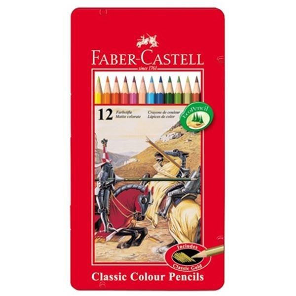Bộ bút chì màu thông thường Faber-Castell 12 màu vẽ nghệ thuật tô màu