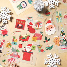 Nhãn dán trang trí Giáng sinh Dakku Giáng sinh 1x được gửi ngẫu nhiên