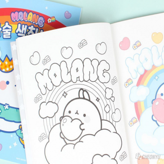 Sách tô màu Sách tô màu ma thuật Molang vẽ màu trò chơi nghệ thuật tô màu