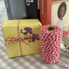 Màu đỏ Khoảng 100m Tack Dây Dây Xe Nút Thắt Thủ Công Sợi Màu Dây Ruy Băng Gói Quà Hoàn Thiện Trang Trí Dây