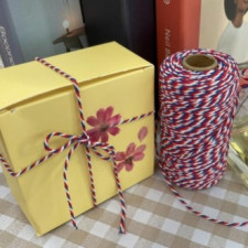 Đỏ Xanh Khoảng 100M Độ Bám Dây Dây Xe Nút Thắt Thủ Công Màu Sợi Ruy Băng Dây Gói Quà Hoàn Thiện Deco Dây Trang Trí