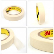 1 cuộn (40m) rộng 2.5cm Băng keo 3M màu trắng, không dính, chống nước, chịu nhiệt, sơn bảo vệ, sơn phủ
