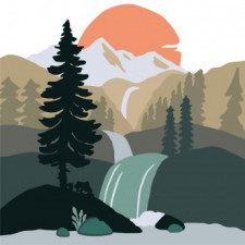 Bộ tranh vẽ phong cảnh Pipo HP10122 Mini 20x20