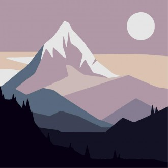 Bộ tranh vẽ đêm sa mạc Pipo HP10116 Mini 20x20