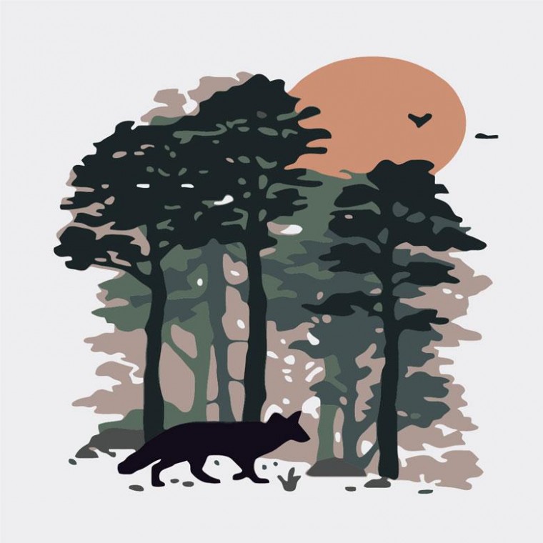 Bộ tranh vẽ Pipo HP10114 Cáo Mini 20x20