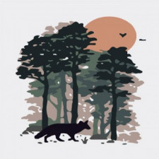 Bộ tranh vẽ Pipo HP10114 Cáo Mini 20x20