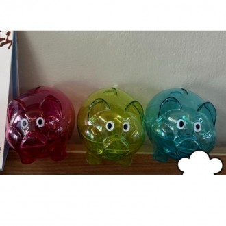 Màu Sắc Ngẫu Nhiên 1 Nhỏ Mini Nhựa Trong Suốt Giá Đỡ Điện Thoại Hình Con Heo Chặn Đồng Tiền Giấy Lưu Trữ Cho Bé Mẫu Giáo