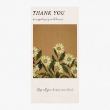 Nhãn dán dọc hoa hướng dương lòng biết ơn