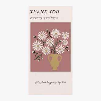 Bình dán dọc hoa dại tri ân