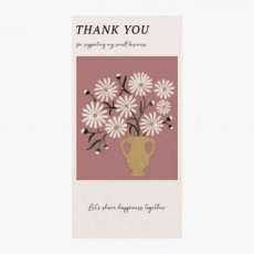 Bình dán dọc hoa dại tri ân