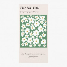 Nhãn Dán Dọc Hoa Dại Cảm Ơn Hoa Dại Xanh