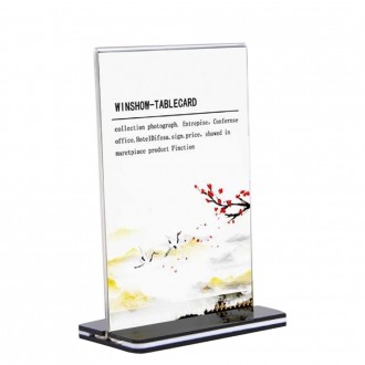 Chân đế A4 chân đế acrylic hình chữ T Bảng menu thông tin POP