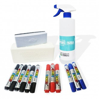 Bộ 3 vật tư tiêu hao bảng trắng (1 bộ - Bút đánh dấu/tẩy/vệ sinh bảng trắng)