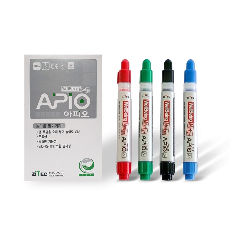 Bút đánh dấu Appio Wellbeing (10 chiếc mỗi gói/4 màu/cho bảng trắng mờ)