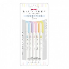 Bộ 5 bút kẻ nhẹ có bút đánh dấu huỳnh quang hai mặt màu pastel