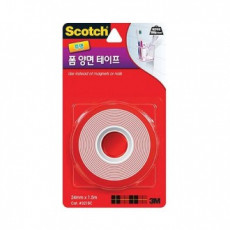 Băng keo hai mặt xốp Scotch Strong Clear 24mm x 1,5m