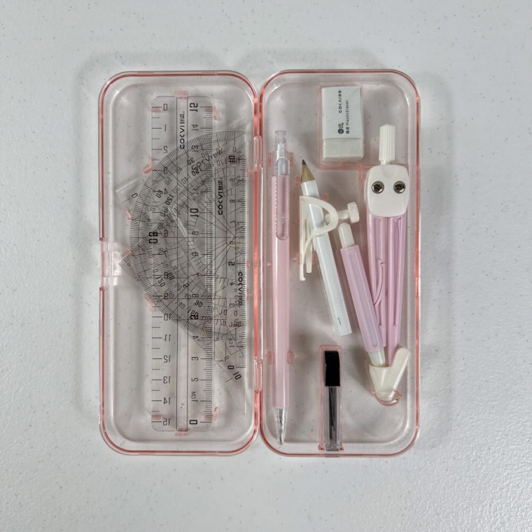 Bộ la bàn Thước kẻ Thước tam giác Thước đo góc La bàn 9 loại