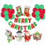 Bộ 10 món Bộ bóng bay bảng chữ cái Giáng sinh Vòng hoa dự tiệc Đồ dùng trang trí sự kiện ông già Noel