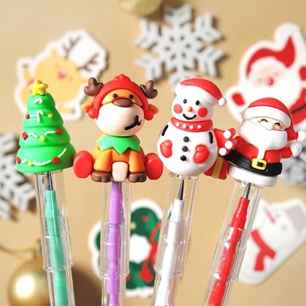 Hộp mực giáng sinh Dụng cụ viết quà tặng Giáng sinh sắc nét Bút chì