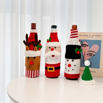 Vỏ rượu vang Giáng sinh, đồ dùng tiệc trang trí rượu vang