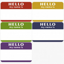 Giấy xác nhận tên tôi cỡ lớn