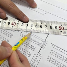 Thước thép đánh vần 50cm