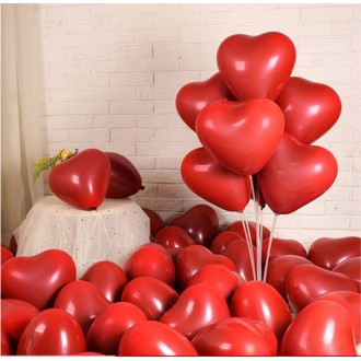 50 quả bong bóng hình trái tim trang trí nhà cửa cho bữa tiệc tại nhà