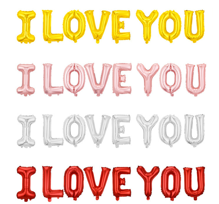 Sự kiện bóng bay I Love You Home Deco Trang trí nội thất cho bữa tiệc tại nhà