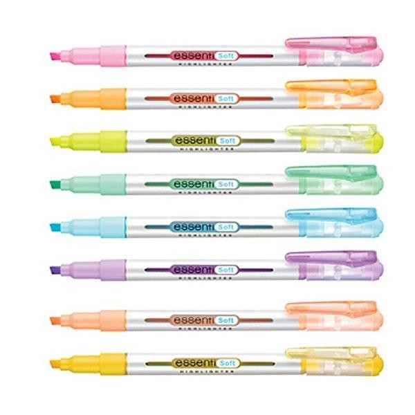 Highlighter Essenti Soft 12 gói, viết gạch chân dành cho thí sinh